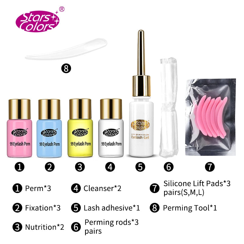 Eyelash Perm Kit for Eyelashes Perming Curing Up To Eye