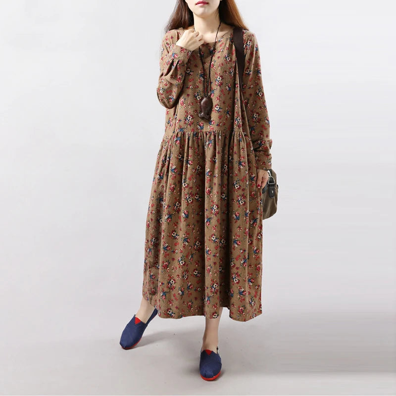 Print Floral Dress 2024 Spring New Korean Fashion