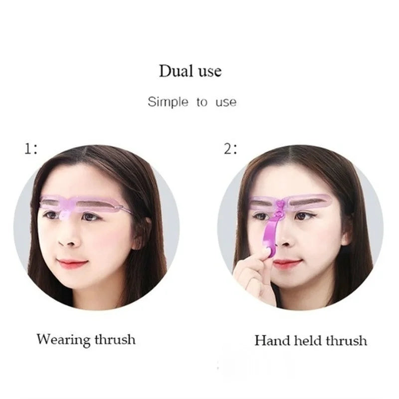 Reusable 8 In1 Eyebrow Shaping Template Helper Eyebrow Stencils Kit