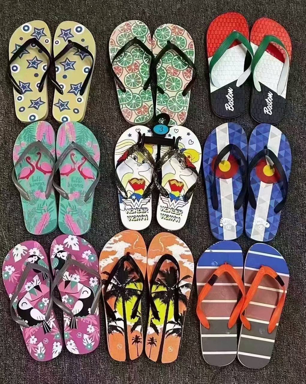 Vibrant Colorful Slippers (MOQ - 1000 pcs)