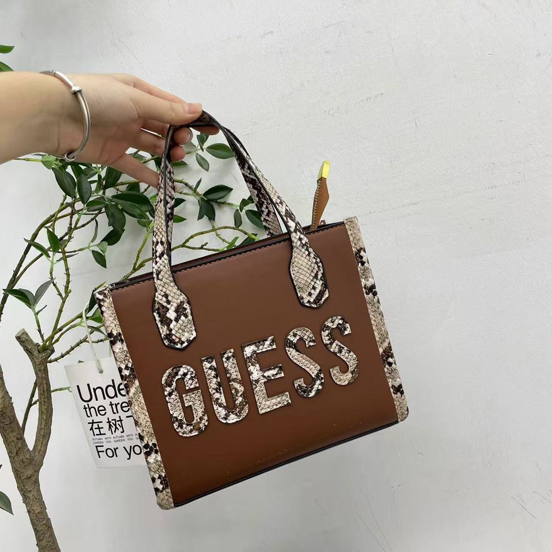 GUESS Python-Trimmed Tote Bag ( MOQ - 50pcs)