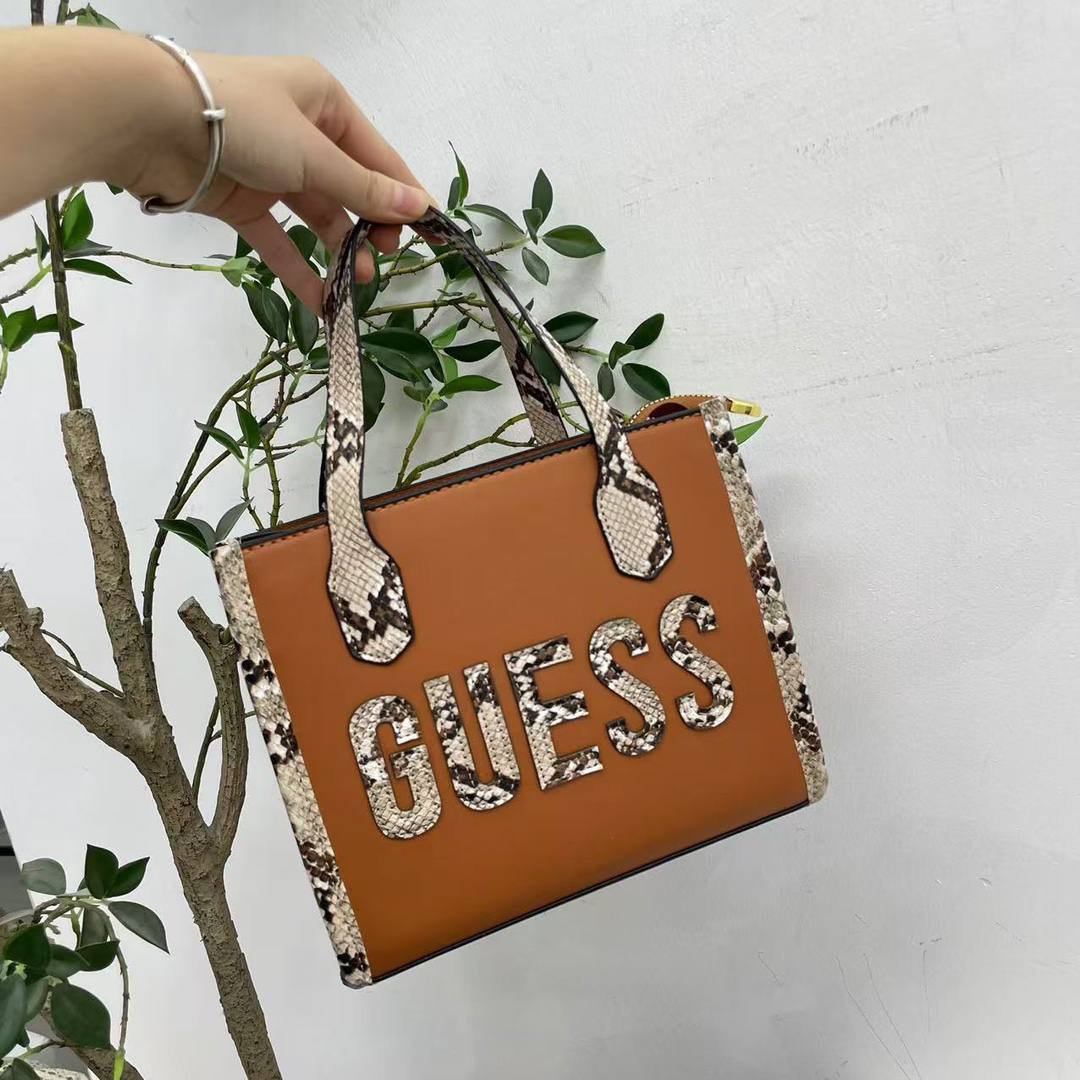 GUESS Python-Trimmed Tote Bag ( MOQ - 50pcs)