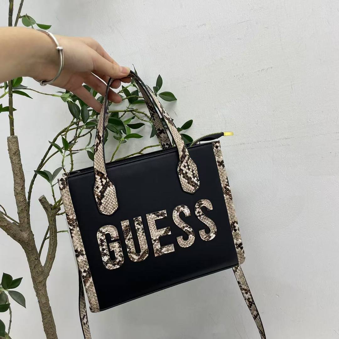 GUESS Python-Trimmed Tote Bag ( MOQ - 50pcs)